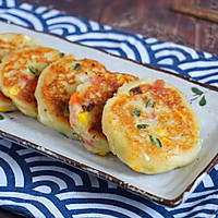 Fresh vegetable potato pancakes that are crispy on the outside and tender on the inside, simple and quick to make Nutritious breakfast, can be used as snacks or staple food. Illustration of how to make it 8