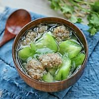 Meatballs and Luffa Soup#金龙鱼Grandma Township Small Mustard Seeds Illustration of how to make the most delicious hometown dish# 10