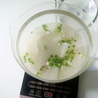 The first choice for moisturizing the lungs in autumn is white radish [radish, shrimp and pork ribs soup] ( Health Pot Version) Recipe Illustration 8