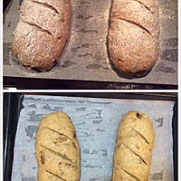 Illustration of how to make European-style walnut raisin bread and multigrain bread 11