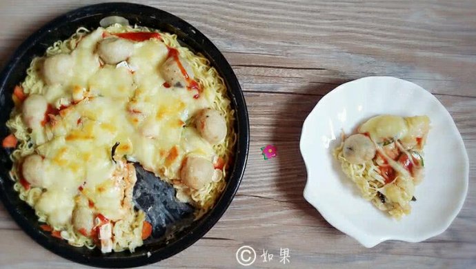 Fish Ball Noodle Pizza