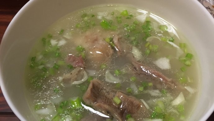 Winter nourishing mutton soup