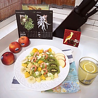 #Queen's Red Rose Fancy Practice#Apple Seasonal Vegetable and Shrimp Salad Recipe Illustration 1