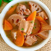 Lotus root, carrot and pork ribs soup recipe 9