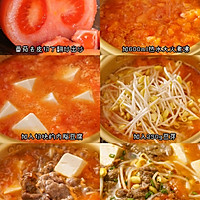 Recipe for delicious tomato, beef and bean sprout soup with less oil and salt Illustration 2