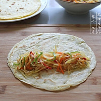 #你好吃# Breakfast snack - shredded potato burrito Illustration of how to do it 6