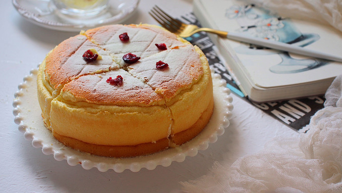 Iced cheese chiffon cake