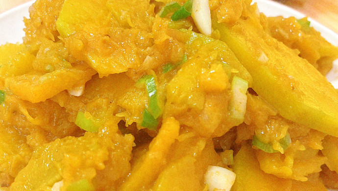 Stir-fried pumpkin