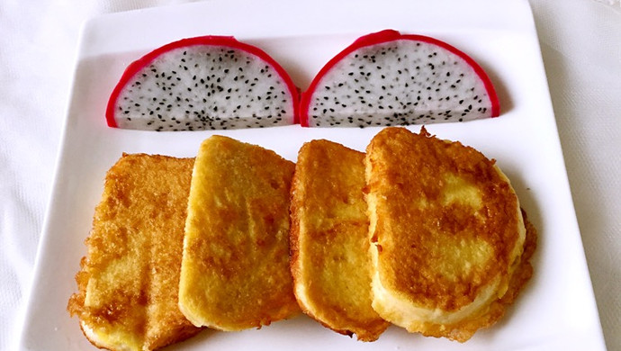 Fried steamed bun slices