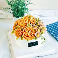 Warm Autumn Decorated Cake Recipe Illustration 15