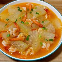 Winter Melon and Shrimp Stew Recipe Illustration 7