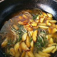 Spring wild vegetables ~ Illustration of how to make stewed potatoes with hillside roots 8