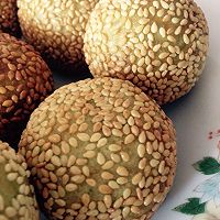 Dahua Private Dessert~Illustration of how to make green sesame balls 8