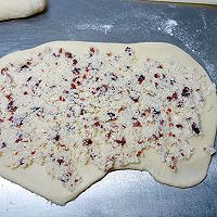 #berrylanguageHealthDiary#Cranberry Coconut Wreath Bread Illustration of how to do it 9