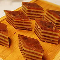 Cantonese style dim sum | Thousand-layer water chestnut cake with tangerine peel, red bean and coconut juice, Illustration of how to remove dampness and eliminate internal heat 8