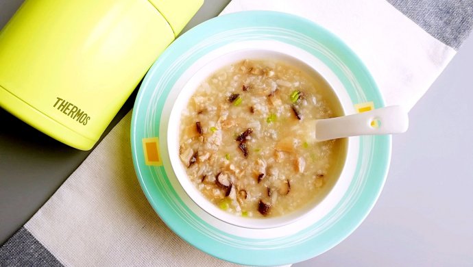 Mushroom and Lean Pork Porridge