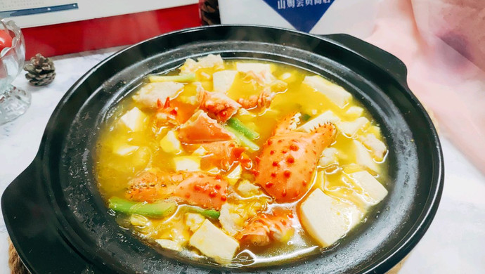 Hot and Sour Crab Claws and Tofu Soup