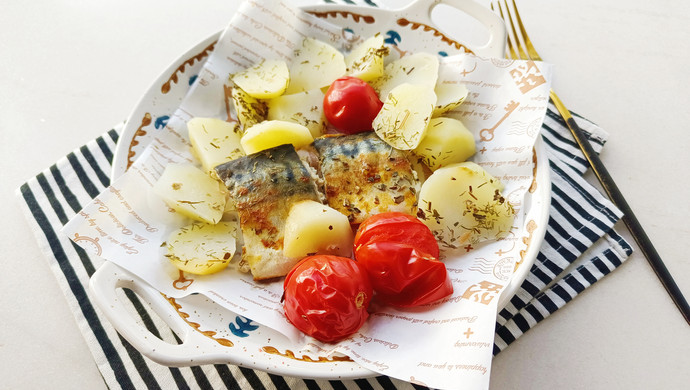 Grilled Norwegian Mackerel with Mixed Vegetables