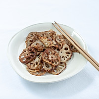 Dry-roasted lotus root with fish sauce--illustration of how to make a delicious snack with wine 6