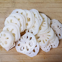 #learn to know how to cook#stir-fried lotus root slices with Dutch beans Illustration of how to do it 1