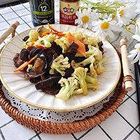 A must-have for cleansing the lungs when there is sand and dust in spring - fried fungus with cauliflower Illustration of how to do it 8