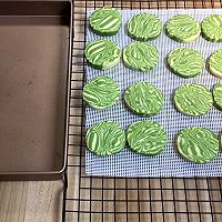 Matcha marble biscuits, intertwined dark and light matcha textures, crispy and Fragrant. Illustration of how to make it 27