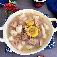 #primary and middle school students nutritious meal#Yam, lotus root, corn and ribs soup recipe Illustration 9