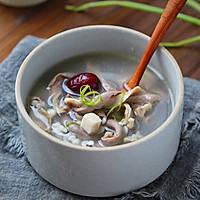 #primary and middle school students nutritious meal#strengthens the spleen, nourishes the stomach and promotes digestion Poria, Gorgon and Pork Belly Soup~ Recipe Illustration 8