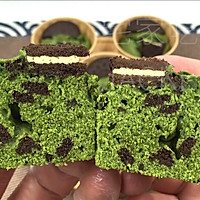 Matcha Oreo muffin, rich matcha, crispy oreo Leo, illustration of how to create unique taste and flavor 13