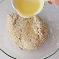 #奇 Baking House#No-knead dough‼ ️Low sugar and less oil‼ ️Illustration of how to make whole wheat panini bread 5