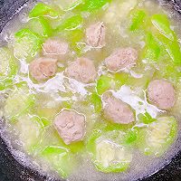 # Mid-Autumn Festival can still be spent like this# loofah beef ball soup Illustration of how to do it 18