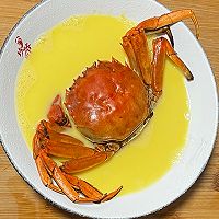 #Autumn Product Crab Encounter Good Taste# Hairy Crab Steamed Chicken Cake Recipe Illustration 7