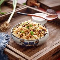 Illustration of how to make mushroom fried rice 10