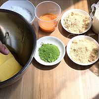 Matcha marble biscuits, intertwined dark and light matcha textures, crispy and Fragrant. Illustration of how to make it 1