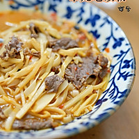 #primary and middle school students nutritious meal# 1 time, 2 flavors, illustration of how to make tender beef noodle + ox hanging dragon old friend noodle 6