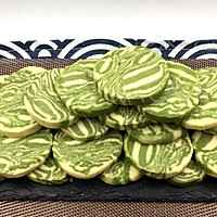 Matcha marble biscuits, intertwined dark and light matcha textures, crispy and fragrant. Illustration of how to do it 28