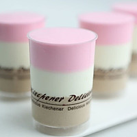 Afternoon Dessert - Three Color Mousse Cup Recipe Illustration 9 