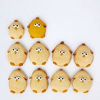 How cute to make a nest of chickens in 15 minutes | Illustration of how to make cartoon cookies 9