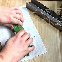 Matcha light cream biscuits, slightly bitter and fresh matcha fragrance, delicate combination Light cream, showing the intoxicating recipe 7