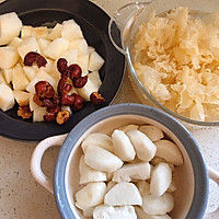 #春日limited on the dining table#Spring beauty product—Snow Pear Horse Hoof Illustration of how to make Tremella Soup 2