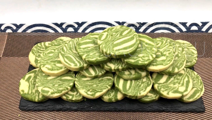 Matcha Marbled Cookies