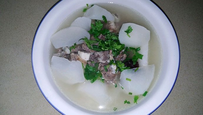 Radish Beef Rib Soup