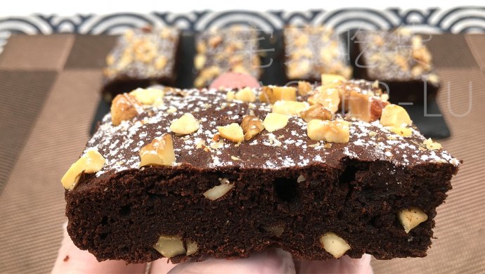 Dark chocolate brownie