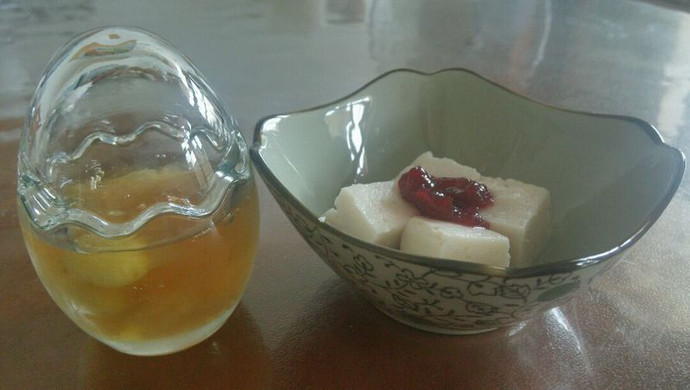 Coconut milk and lotus root cake ~ a dessert for babies