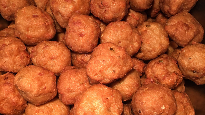 Fried lotus root balls