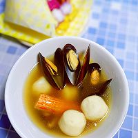 #Chile Mussel Chinese Style Cooking Award#Mussel Fish Illustration of how to make pill soup breakfast 7