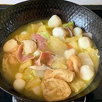 #findGrandma Township Xiangman Mid-Autumn Festival#Seasonal ham and three delicacies Illustration of how to make soup 7