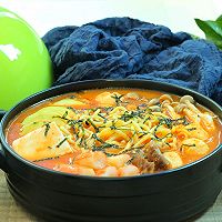 Korean style ramen hot pot# thick soup treasure hot pot hero competition# Illustration of how to do it 13