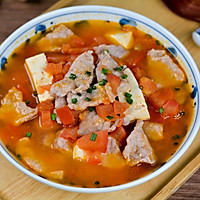 #Thanksgiving Cooking Challenge# Recipe for tomato, tofu and meat slices soup Illustration 8