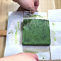 Thick matcha raw chocolate cake, delicate matcha flavor, and fusion The sweetness of white chocolate. Illustration of how to make it 6